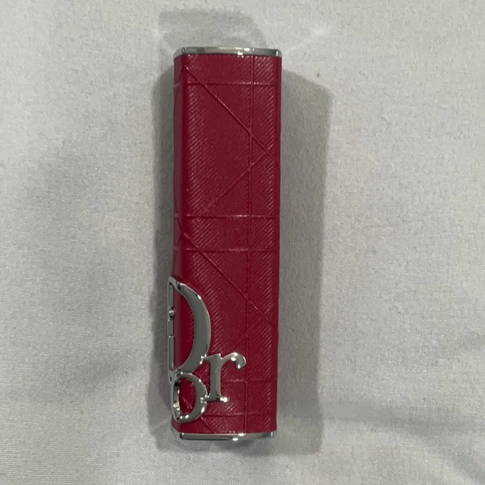 Dior Red Leather Lipstick Case